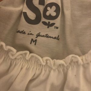 White off the shoulder blouse